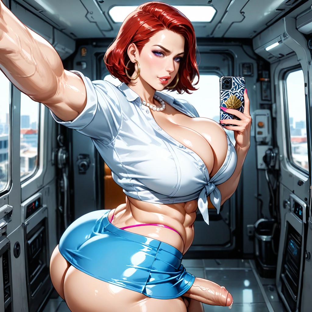 Shemale, Thick Thighs, Rounded Breasts Porno IA Gay