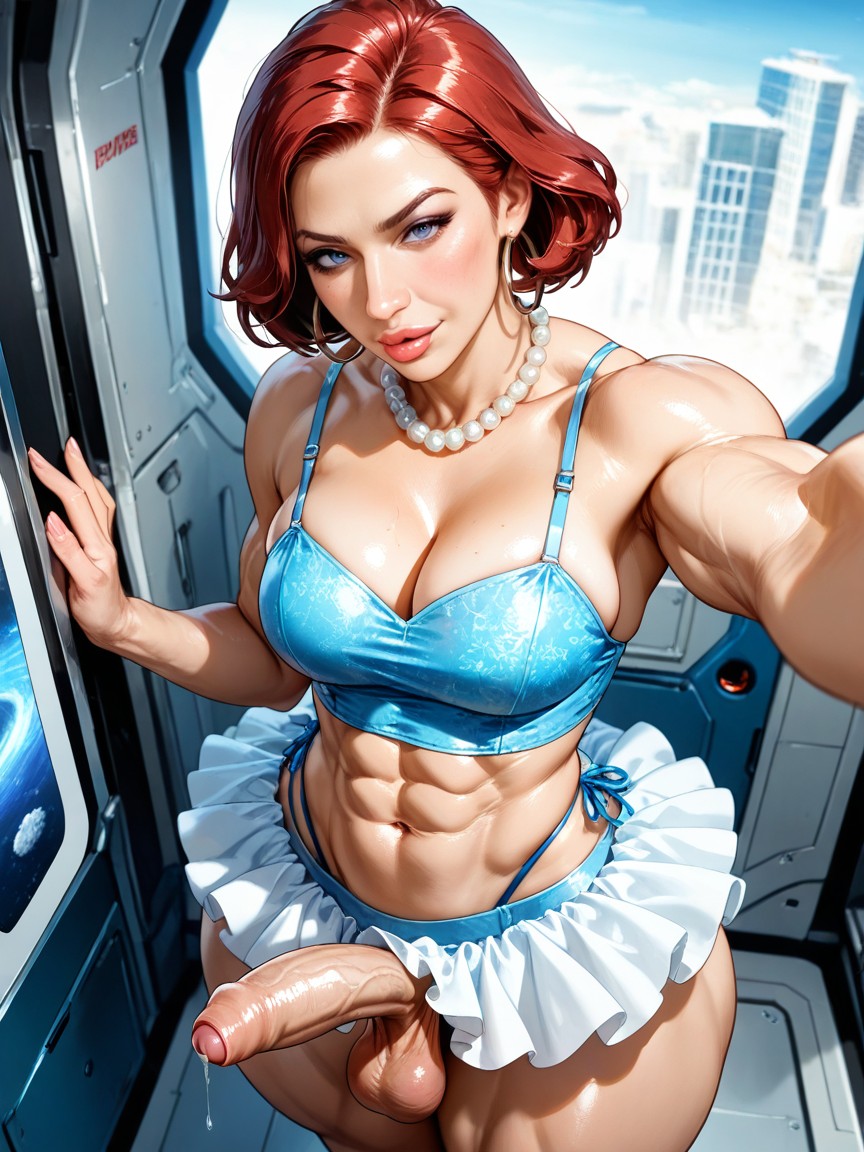 Precum, Bare Stomach, Commander Shepard From Mass Effect Porno IA Gay