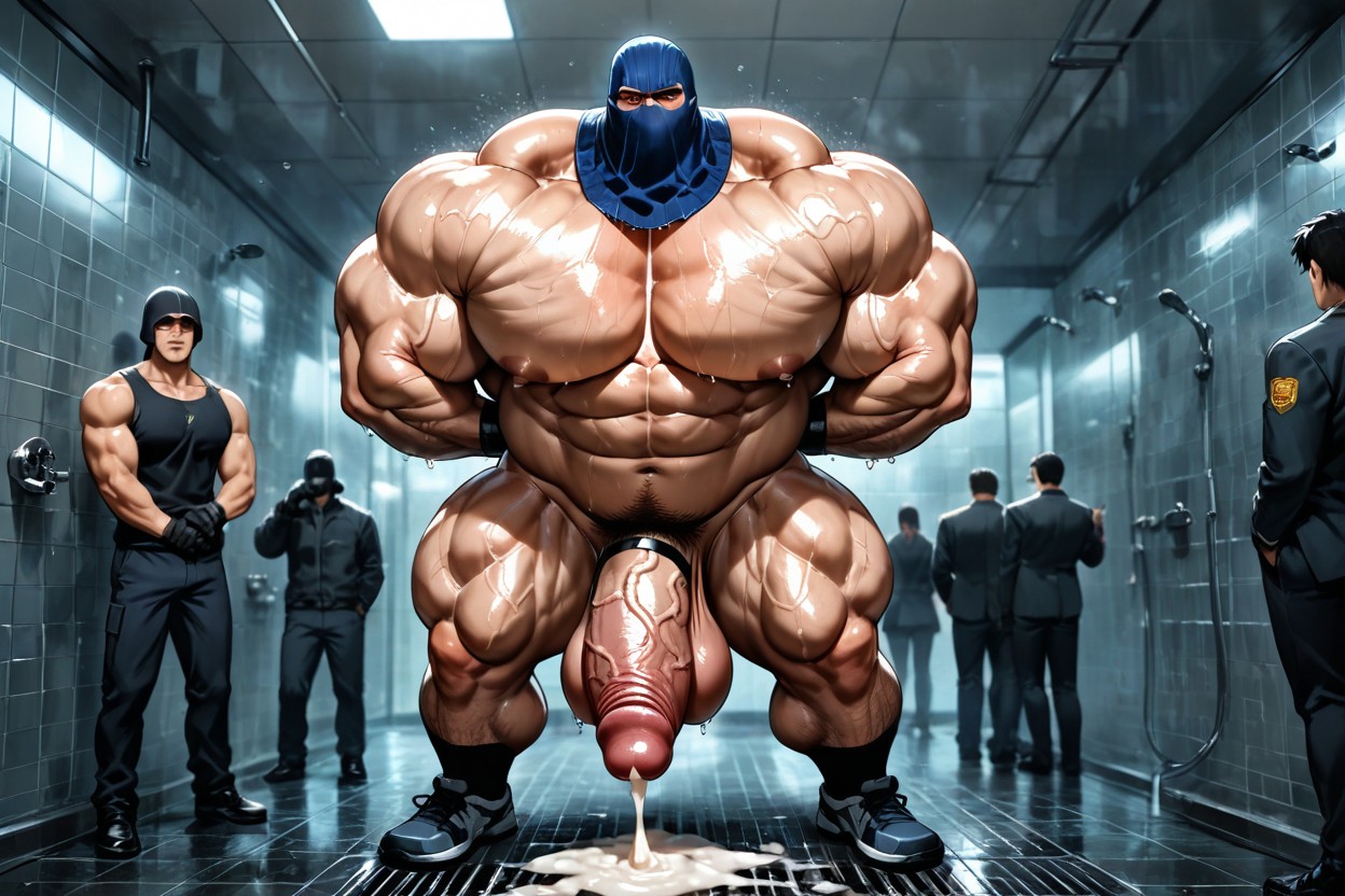 Flaccid Thick Cock, Wearing Black Gloves As Fucking Other Guy, Veiny ゲイAIポルノ