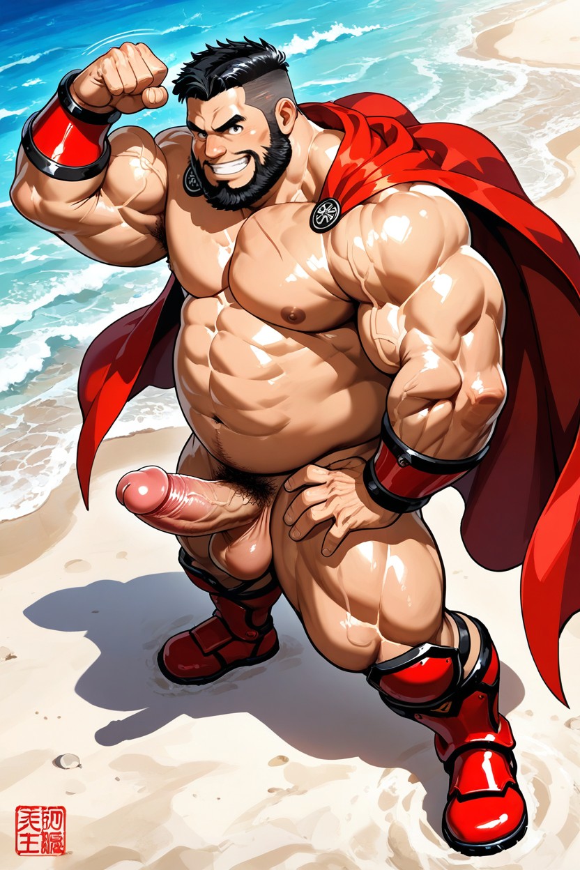Strong Lines, Penis Erection, High Angle Porno IA Gay