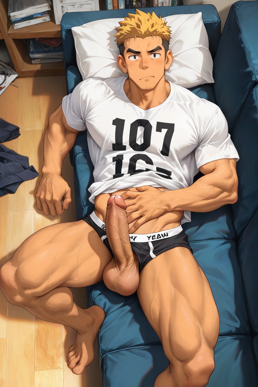 Big Balls, Foreskin Uncut Cock, Graphic T Shirt Porno gay IA