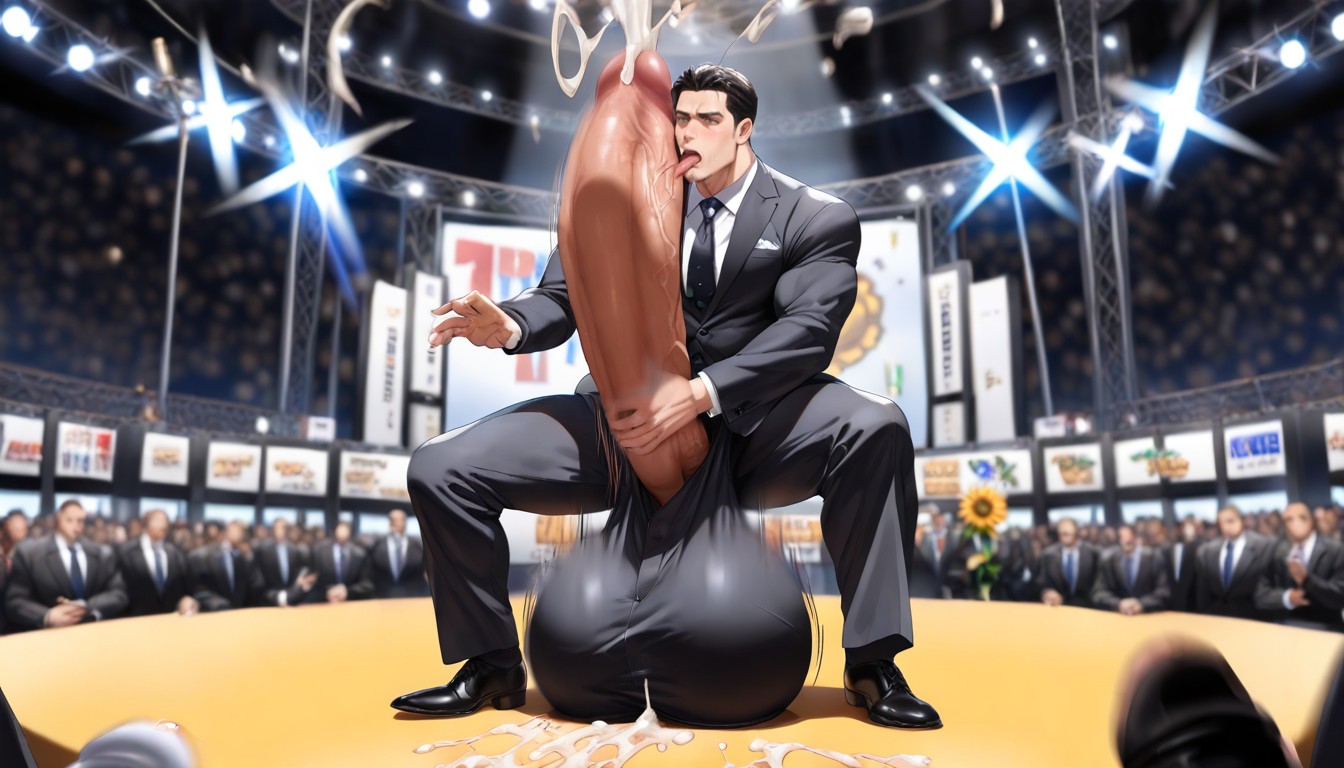 Correct Anatomy, Out In Public, Fondling Balls ゲイAIポルノ