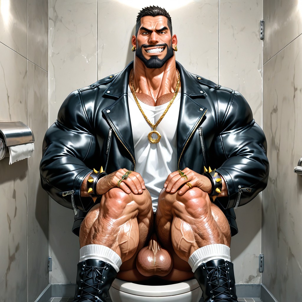 Bara, White Socks, Leather Jacket AI同性恋黄片