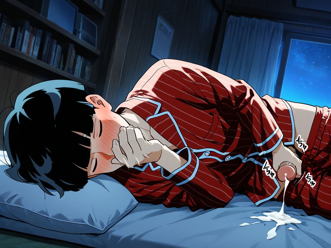 Night, Japanese, Pajamas Against Bare Skin AI Gay Porn