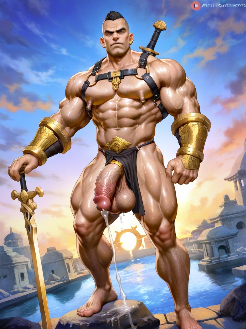 Strong Lines, Cutesexyrobutts, Hyper Handsome Alexios From Assassin's Creed Odyssey Pornografia gay com IA