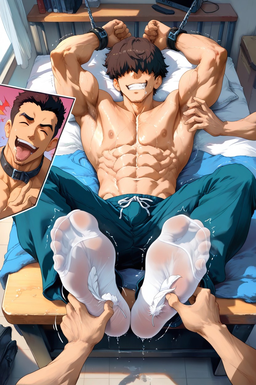 Tickling Jock Stomach And Sides, Tickling Feet, Full Body AI Gay Porn