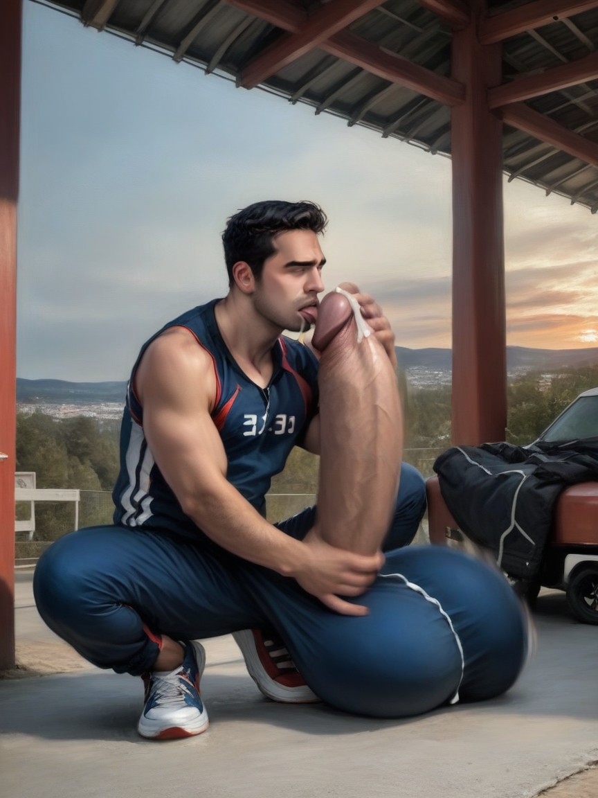 Outdoors, Realism, Correct Anatomy AI同性戀黃片