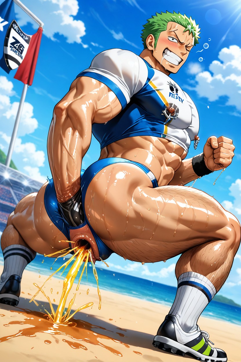 Wearing Flip-flops, Big Nipple, Manly Face Porno IA Gay