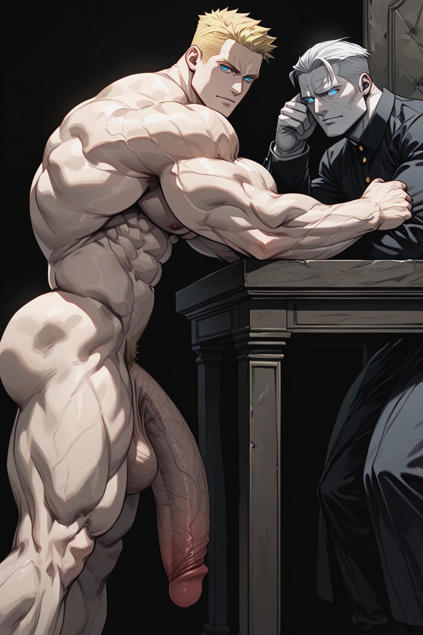 Tall, Shoulders Three Times As Broad As Hips, Blonde Hair Porno gay IA
