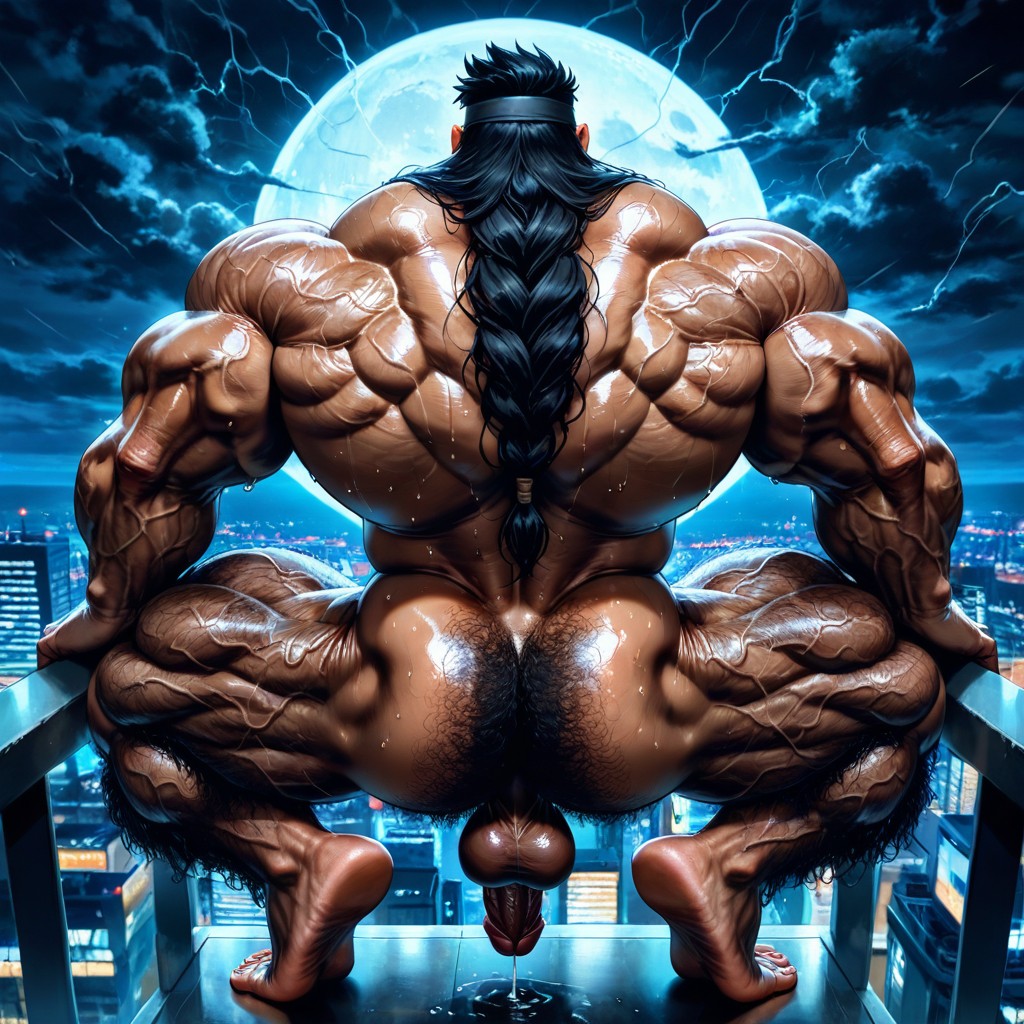 側視圖, Hyper Muscles, Incredibly Wide Shoulders AI同性戀黃片