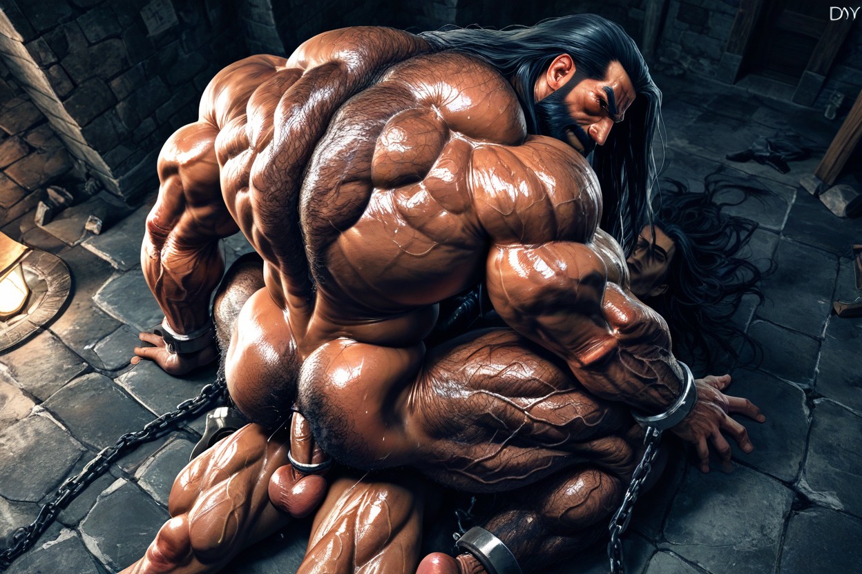 High Definition, 18+, Dark Tanned Skin ゲイAIポルノ