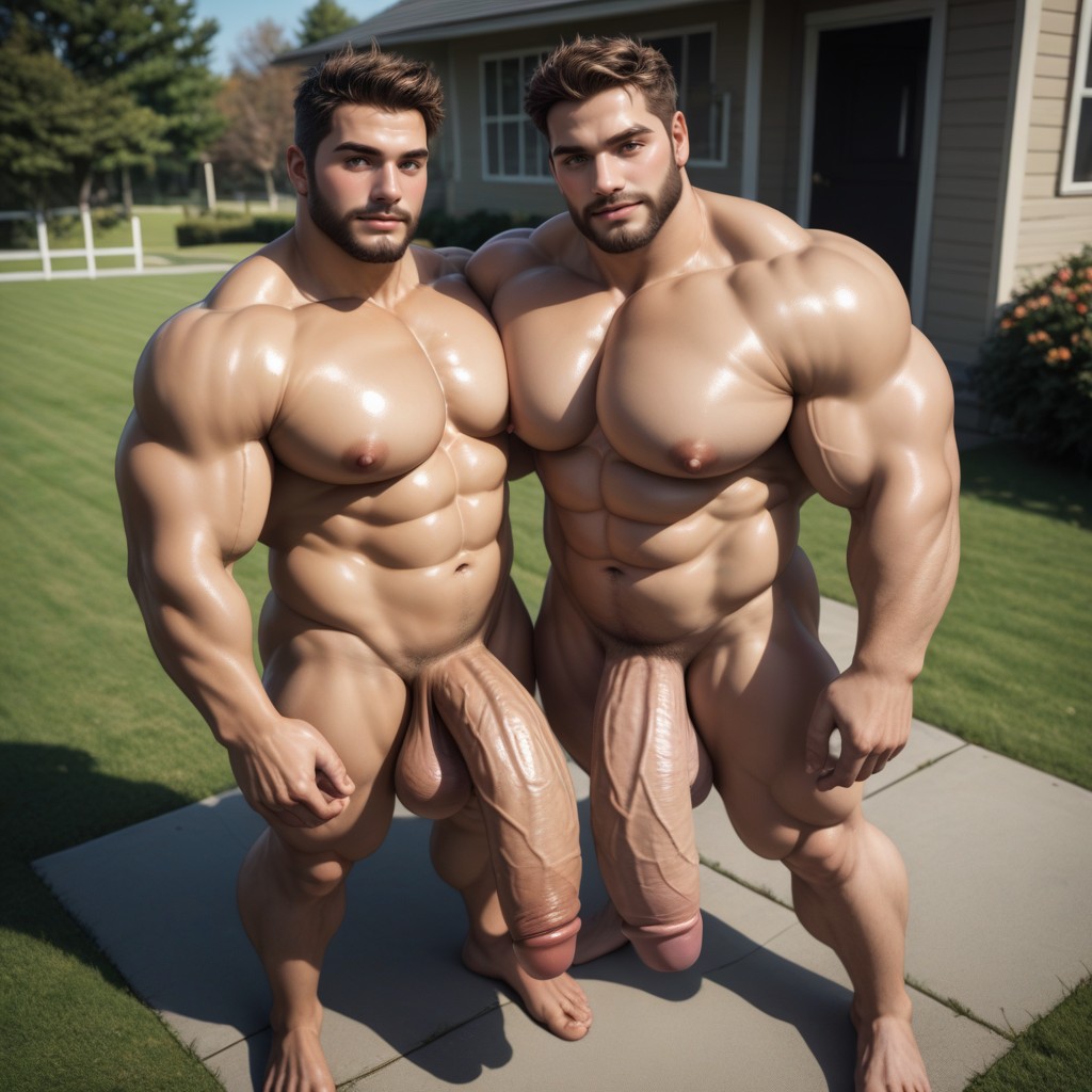 Huge Erect Penis, De Haut En Bas, Big Huge Cocks Porno IA Gay