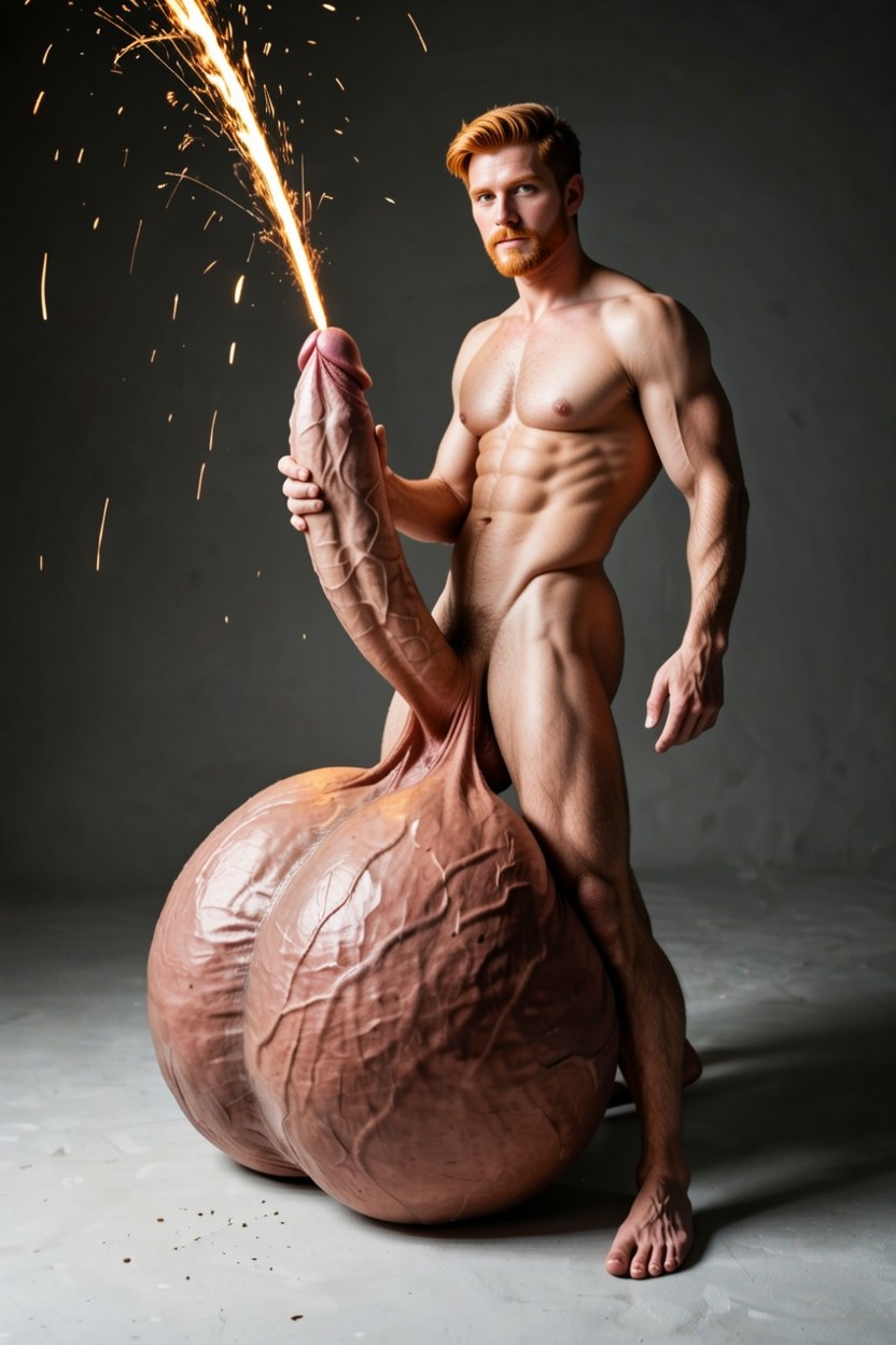 Balls Too Big, Extreme Hyper Testicles, 18+ Pornografia gay com IA