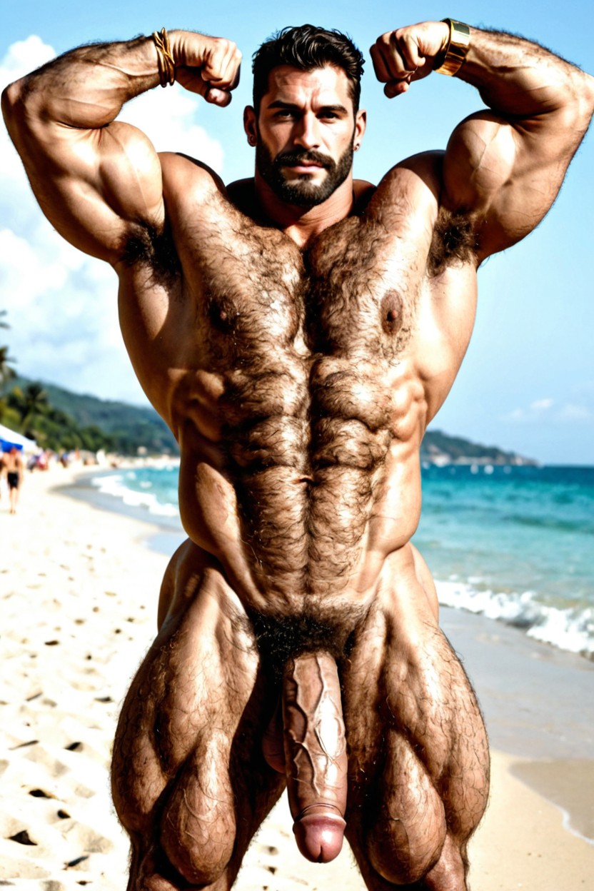 Gold Chain, Chest Too Big, Too Hairy 게이 AI 포르노