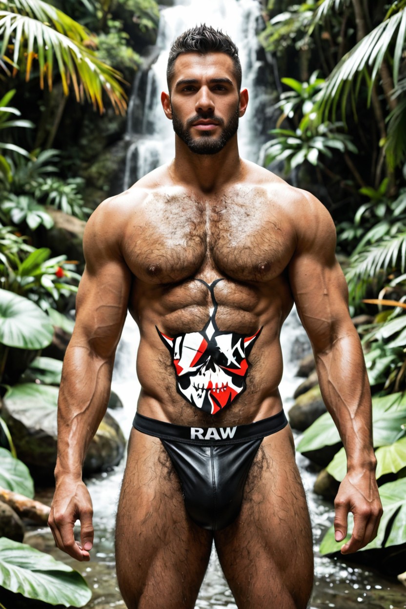 Soft Light, Extremeley Hairy Body, Handsome Porno gay IA