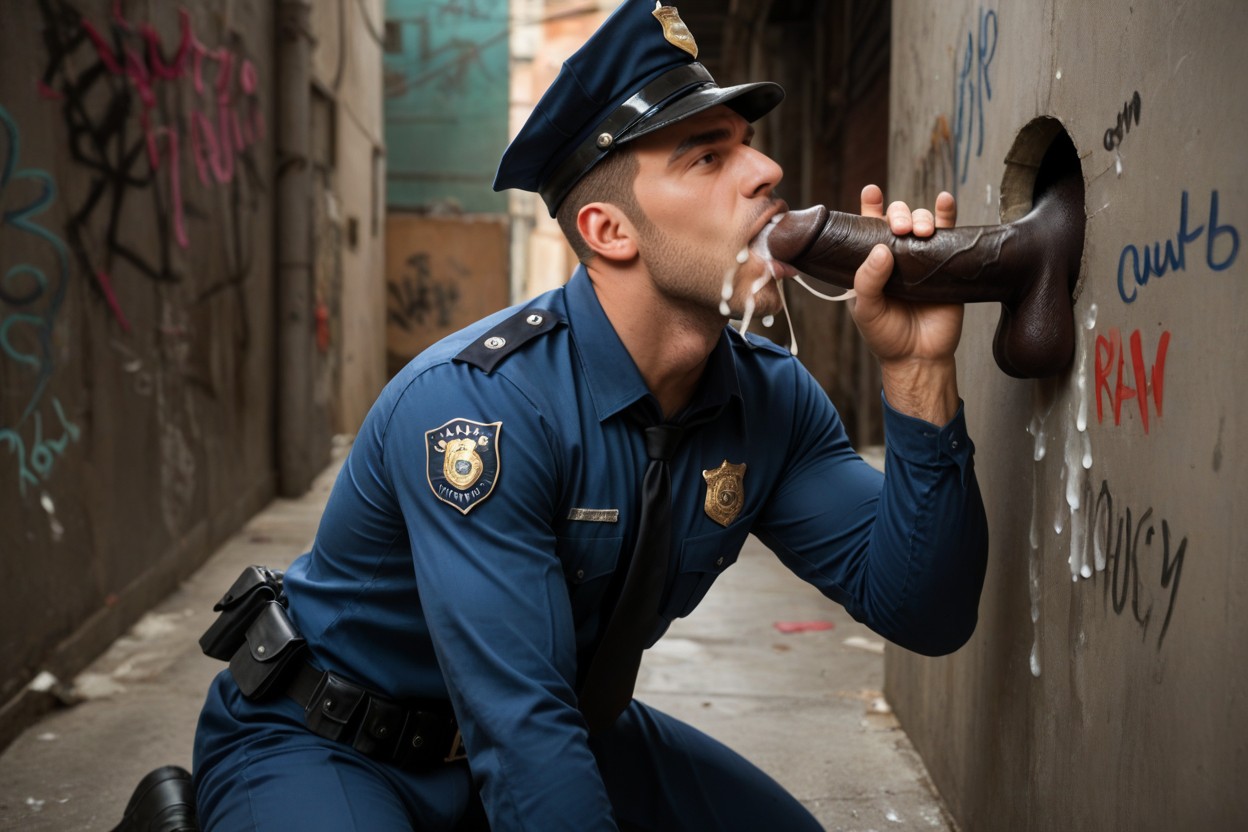 Gloryhole, 18+, Cum In Mouth AI Gay Porn