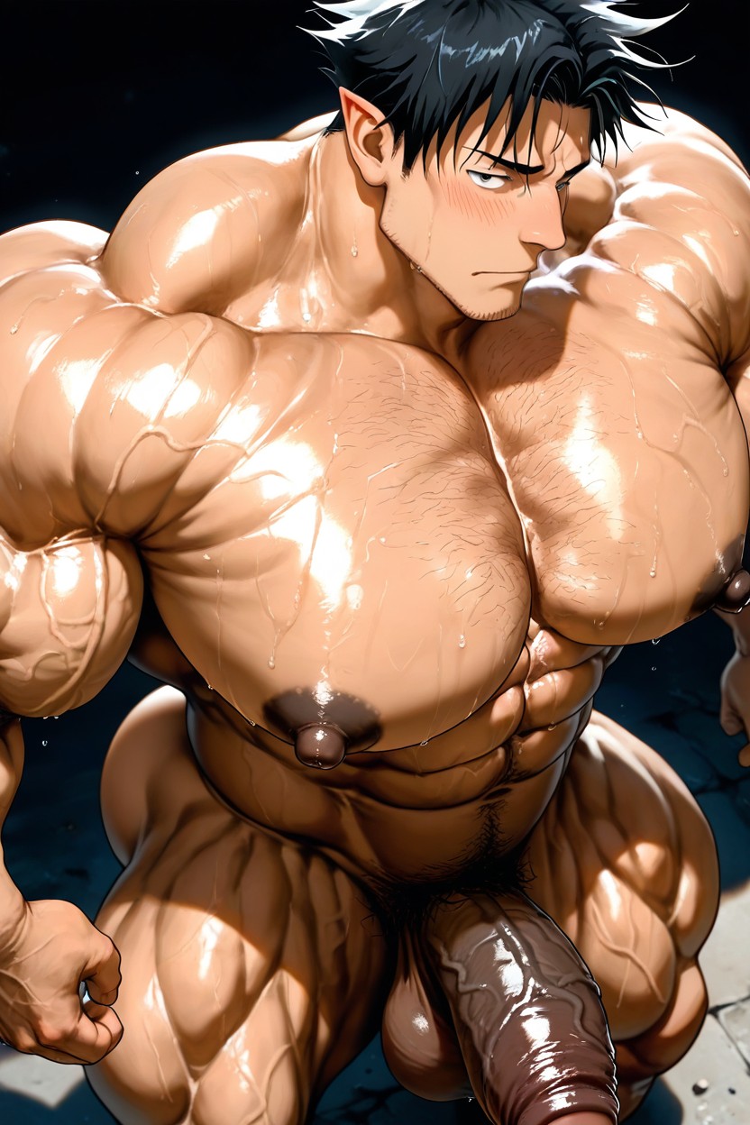 Oversized Muscles, Masculine, Sexy AI Gay Porn