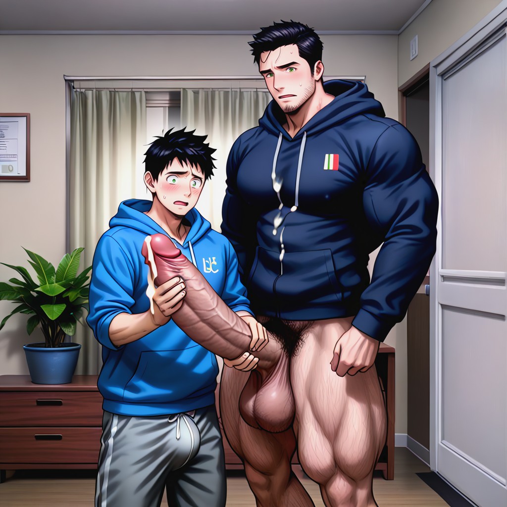 Shy, Penis Realistically Attached To Crotch, Gay AI Gay Porn