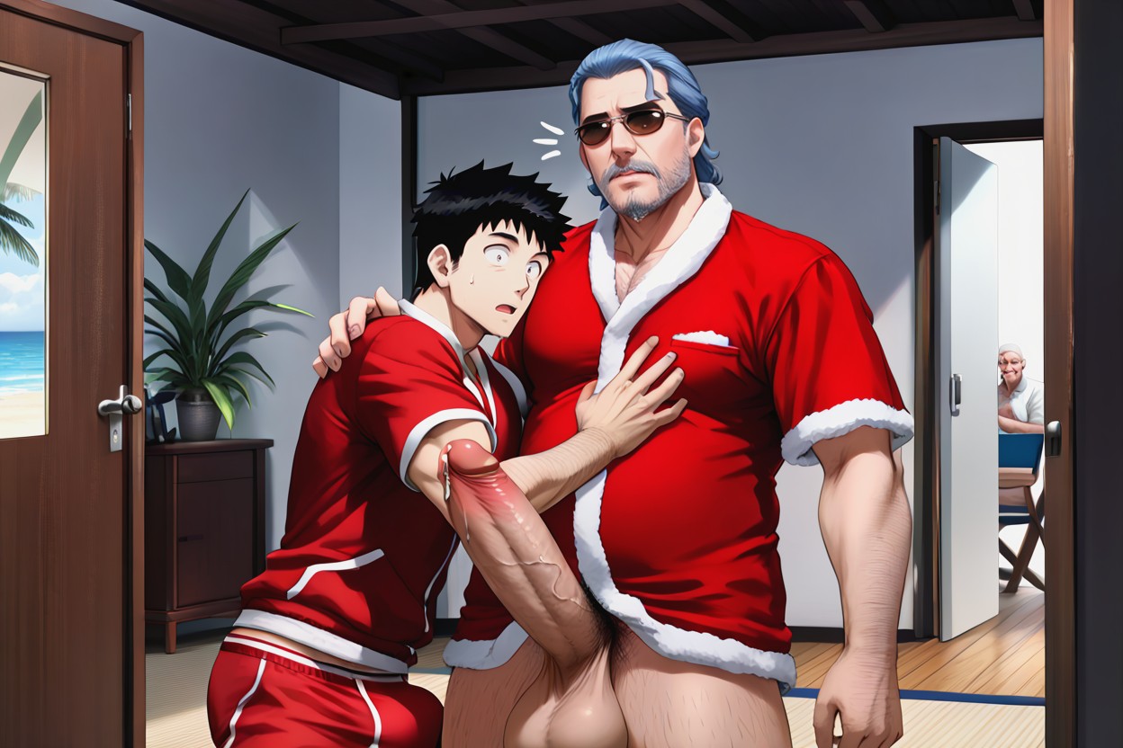 Accidental Erection, Uncensored, Precum Stain AI Gay Porn