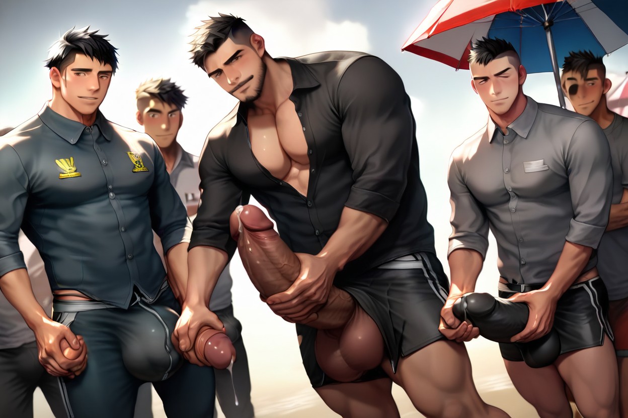 Uncensored, Big Balls, Fat AI Gay Porn