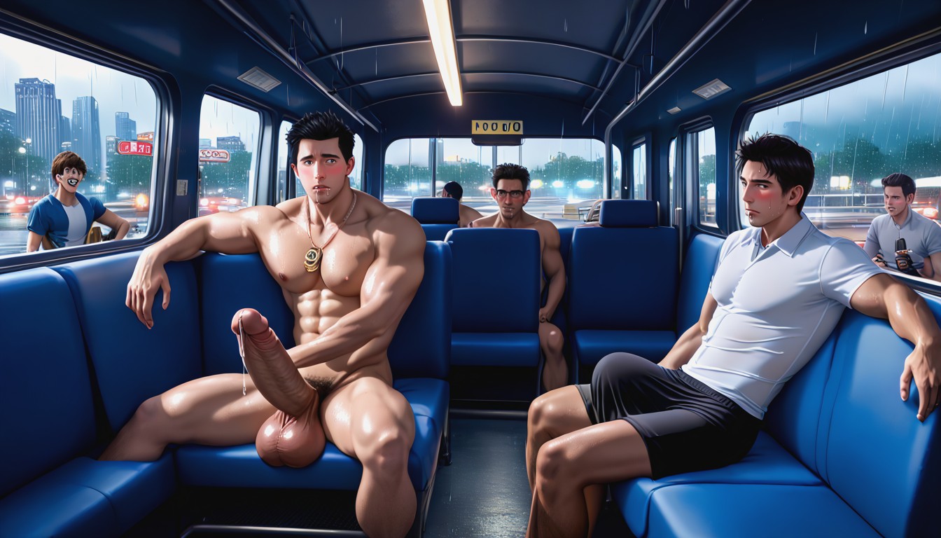 Big Balls, Giant Erect Bulge, Only Men AI Gay Porn