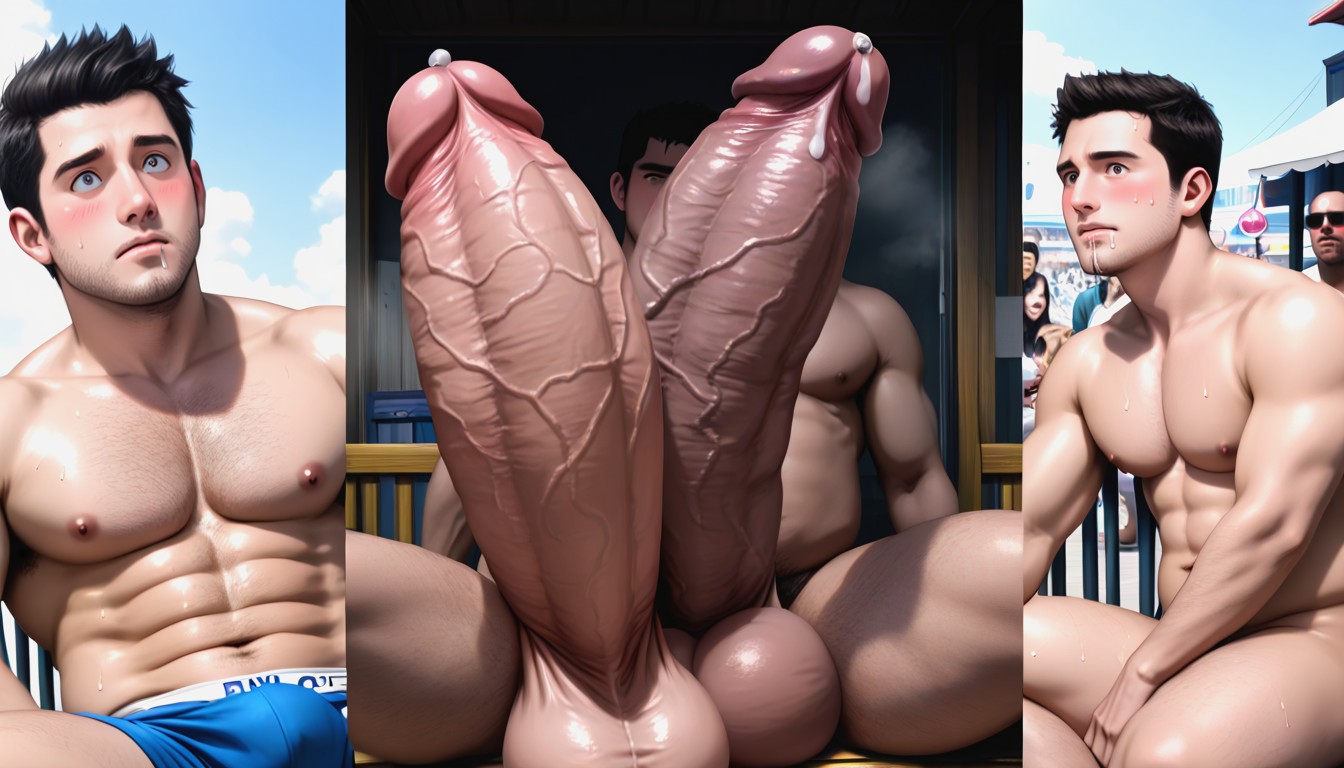 Black Hair, Hq, Touching Face AI Gay Porn
