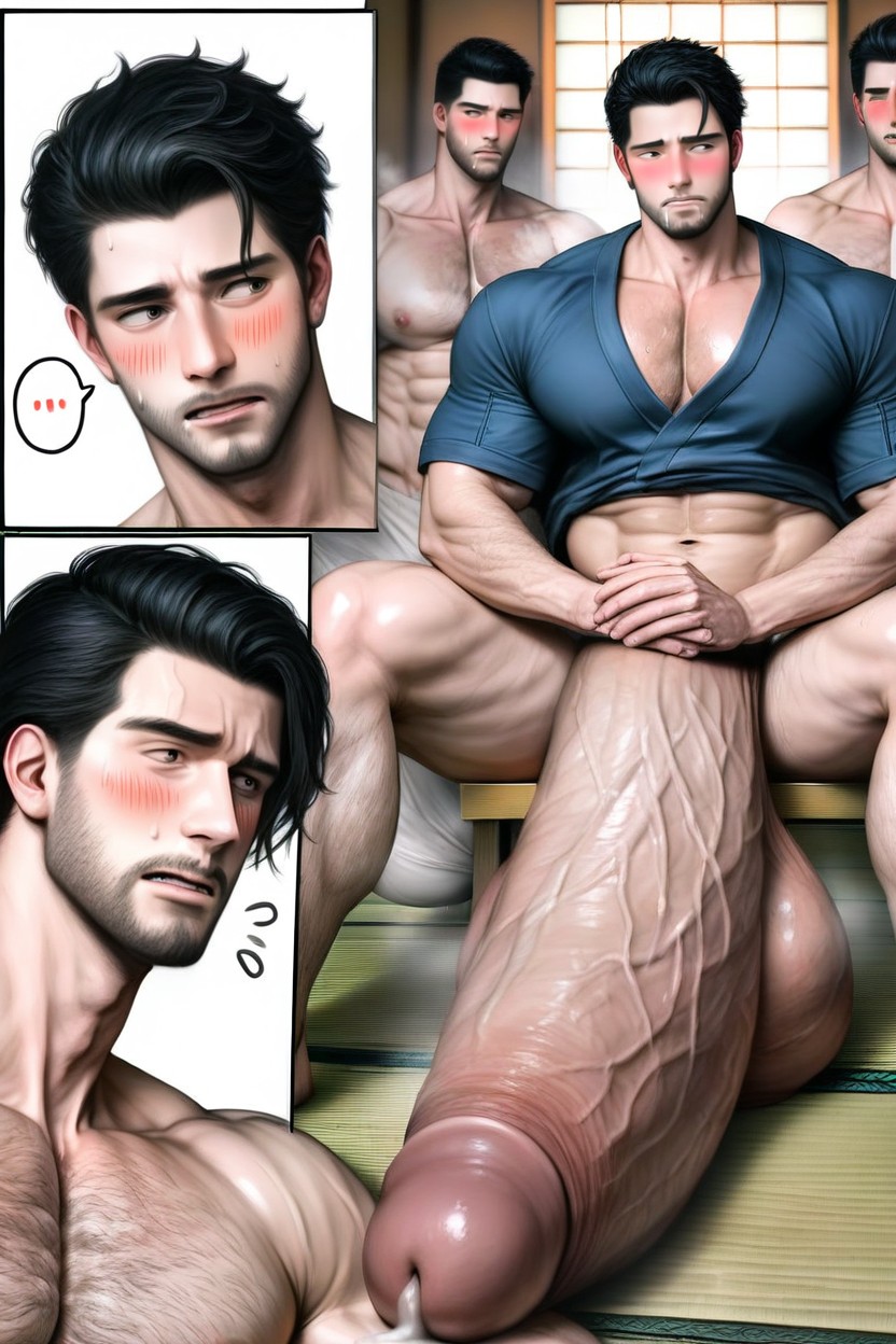 Realism, All Characters Are Male Men, Orgasm Facial Expression AI Gay Porn