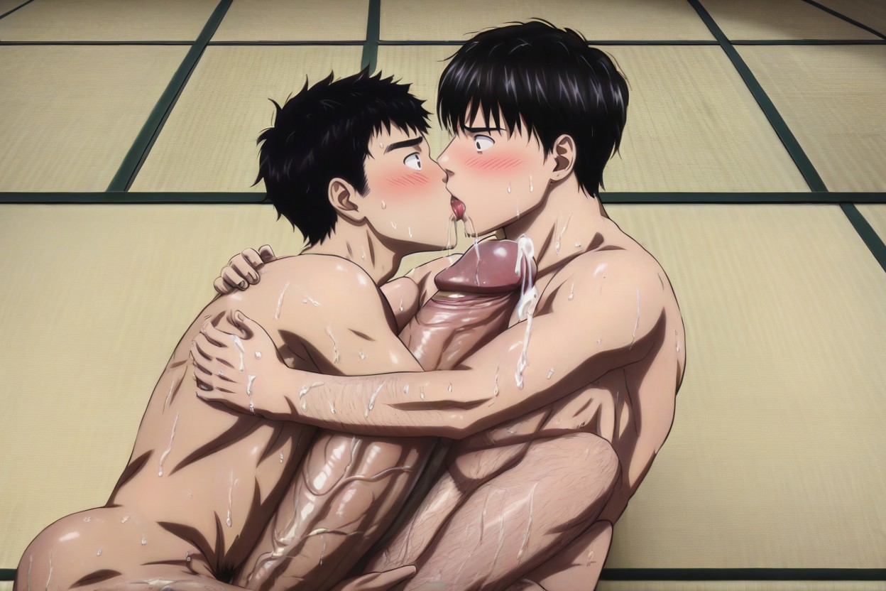 Sweaty, Realism, Steamy Porno gay IA