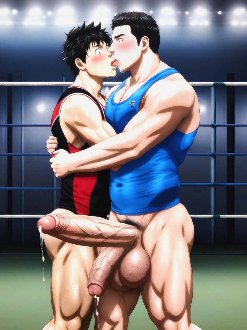 Hq, Male Only, Black Hair AI Gay Porn