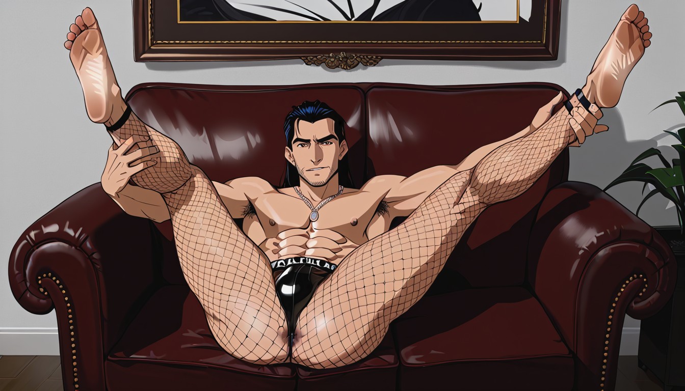 Fit, David Kawena From Dsiney's Lilo And Stitch, Full Body AI Gay Porn