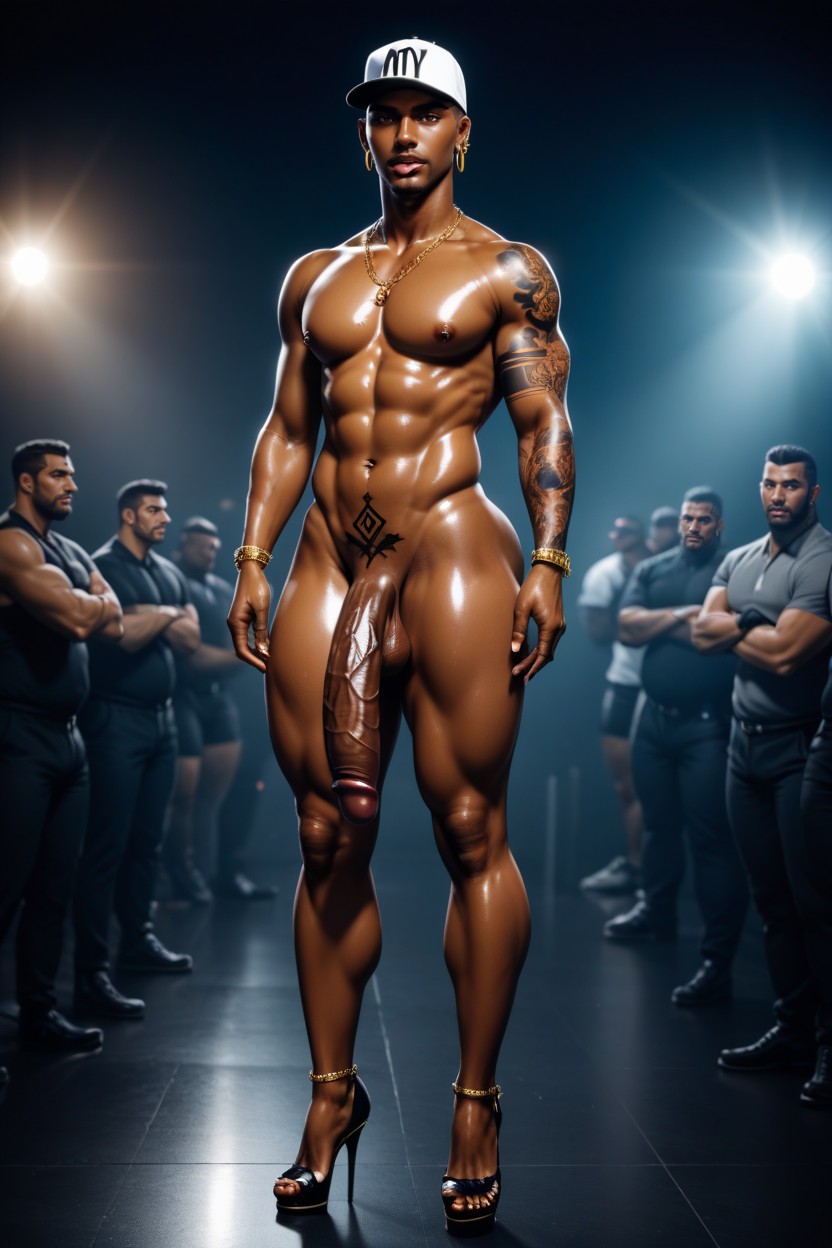 De Pie, Veiny Dick, Massive Penis Porno gay IA