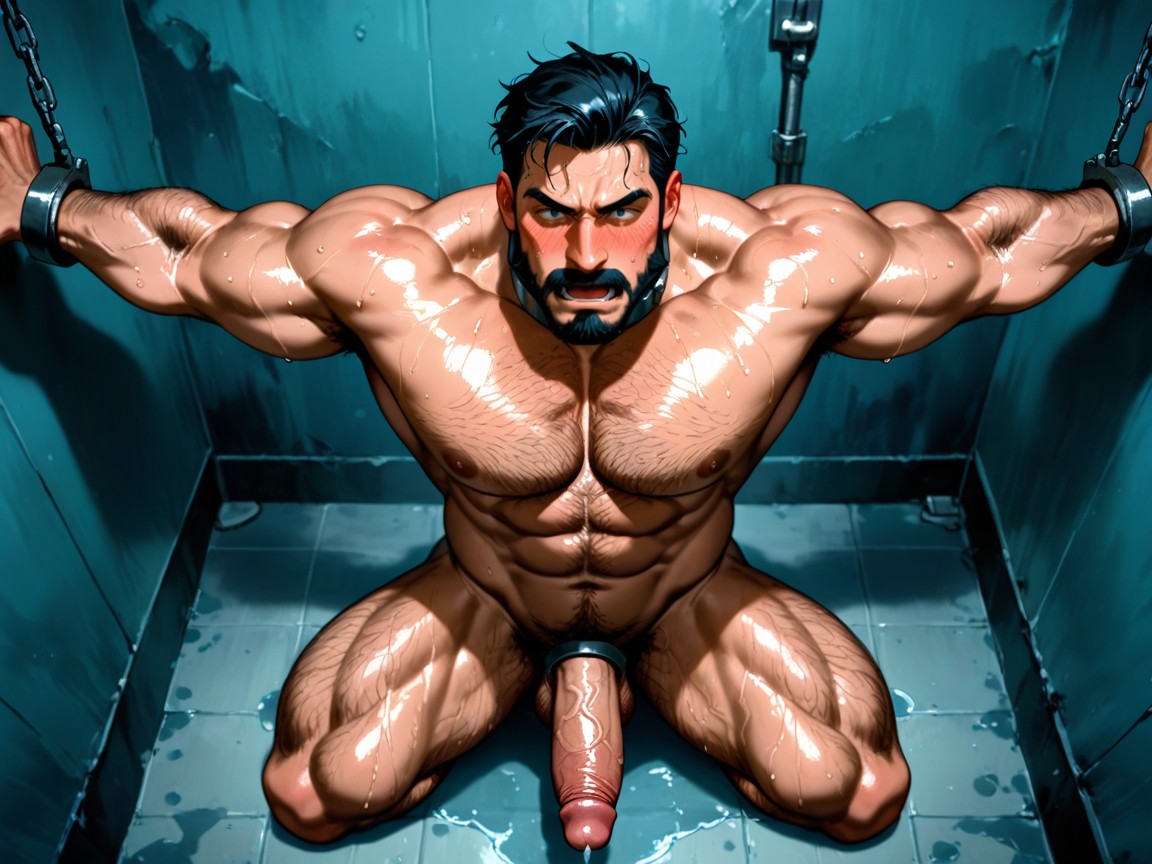 Milking Machine, Orgasm, Semen Bucket AI Gay Porn