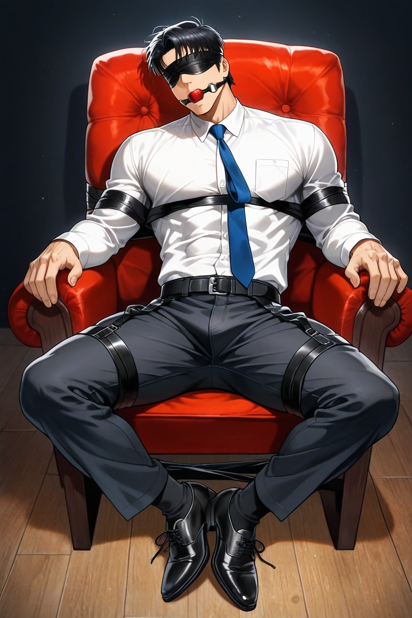 Dress Shoes, Ball Gag, Black Office Pants Porno gay IA