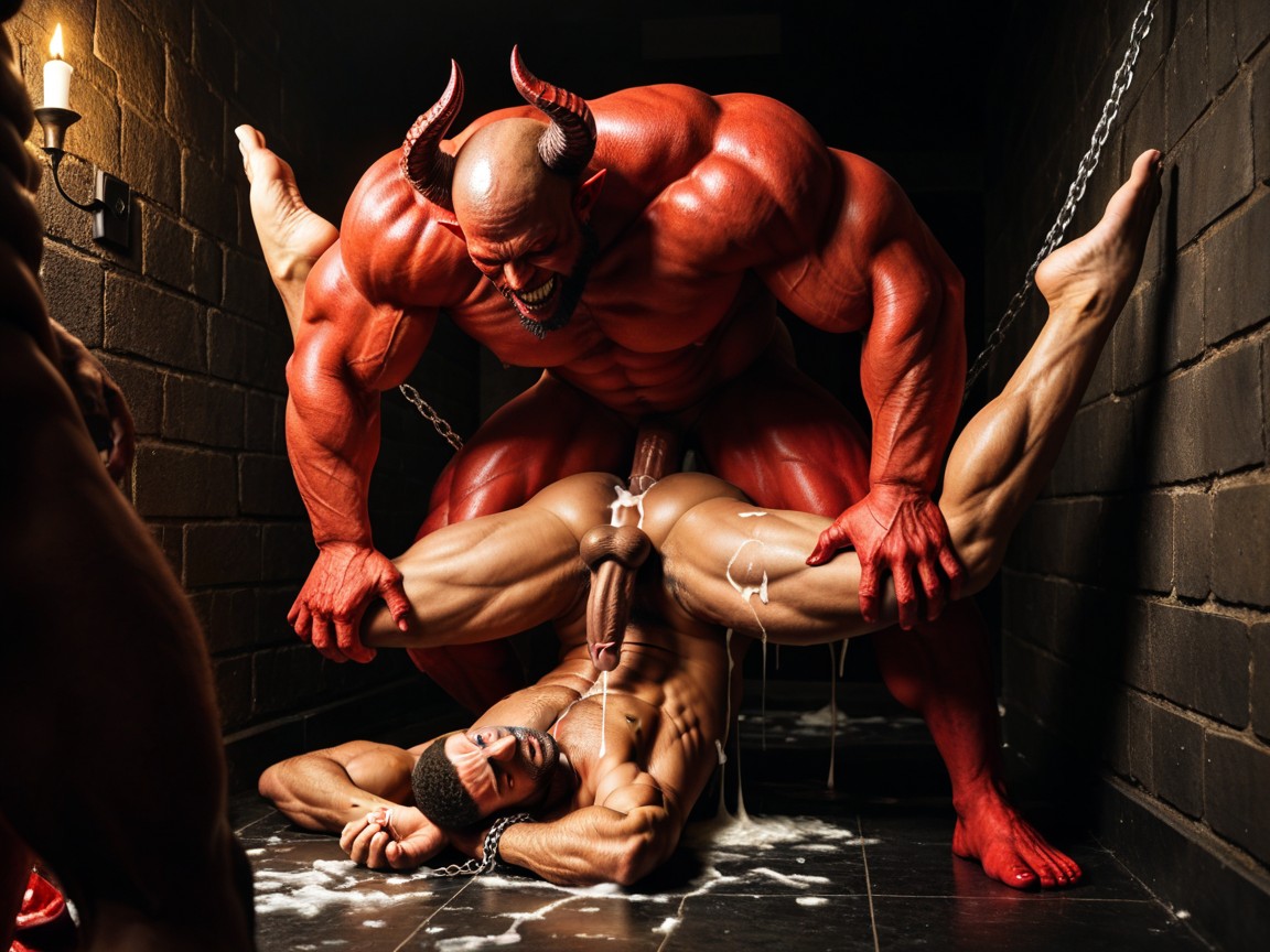 Captive, Human Falling, Huge Butt AI Gay Porn