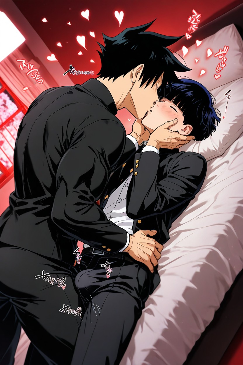 Grabbing Another's Waist, Long Sleeve, Look At Partner Porno gay IA
