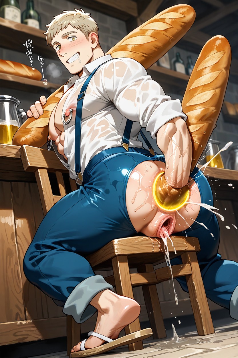 Dramatic Angle, Extremely Wide Open Asshole, Loose Asshole AI Gay Porn
