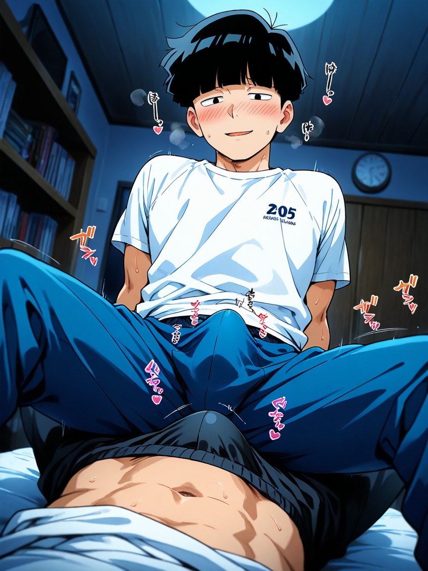 Study Room, Skinny, Night AI Gay Porn