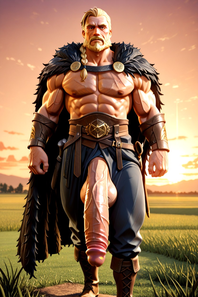 Bigger Muscles, Billowing Chest, Impossibly Long Penis AI Gay Porn