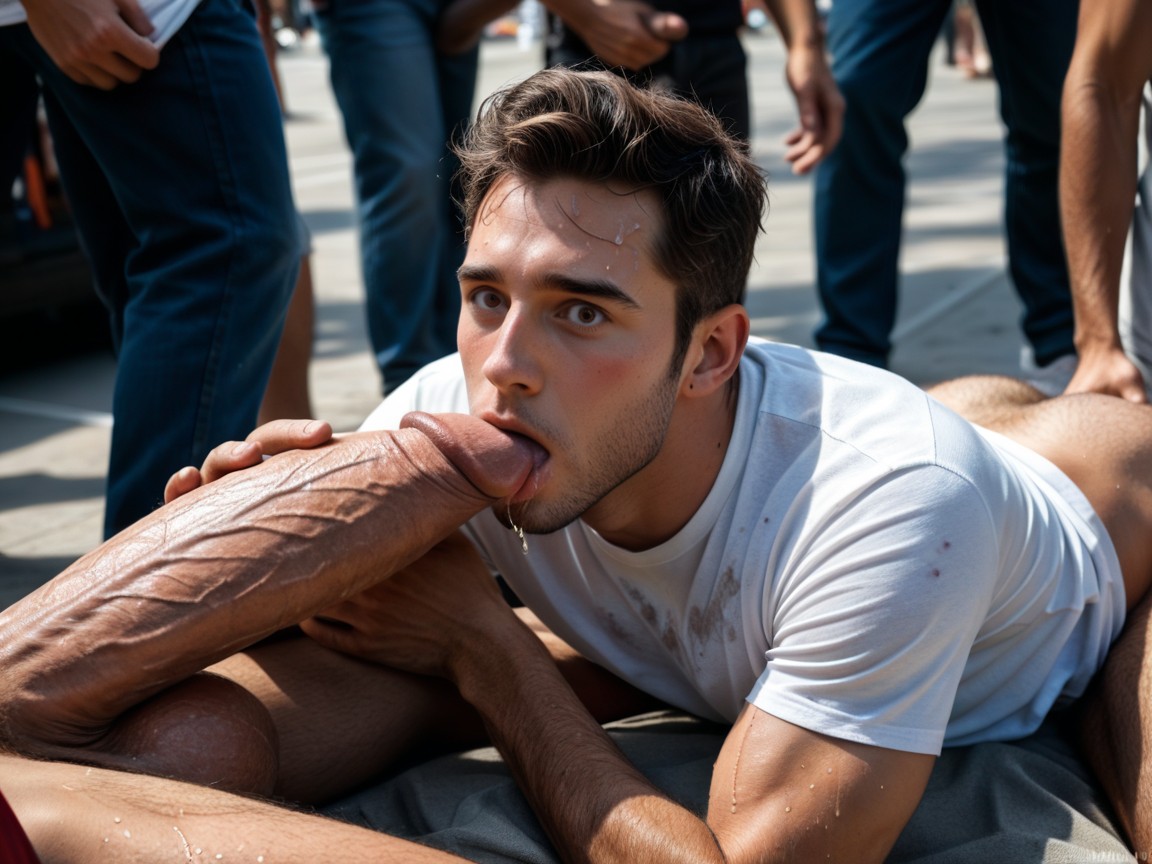 Sucking Tip Of Cock, Clear Lines, K AI Gay Porn