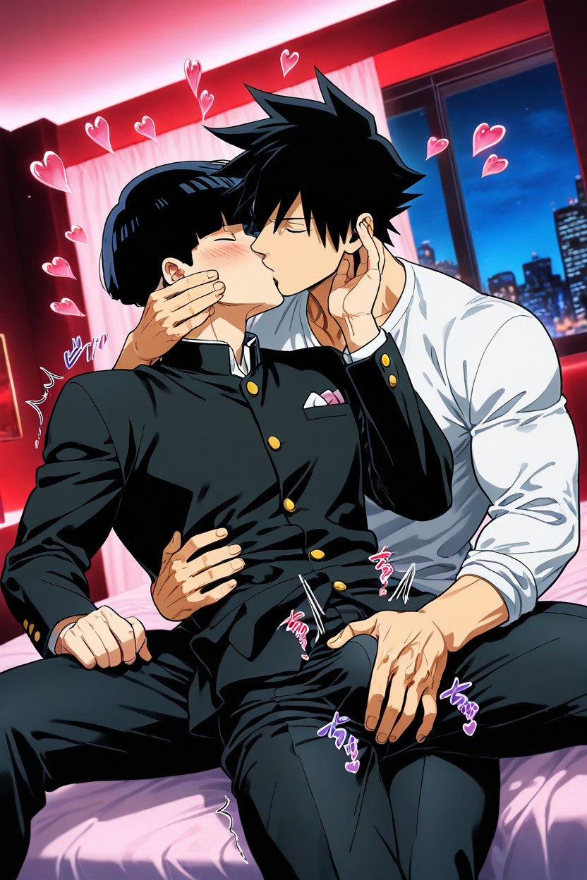 Gay, On Bed, Aroused AI Gay Porn