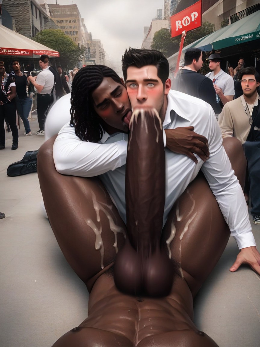 Looking Very Surprised At Penis, Pov, Gay Male Circle Jerk AI Gay Porn