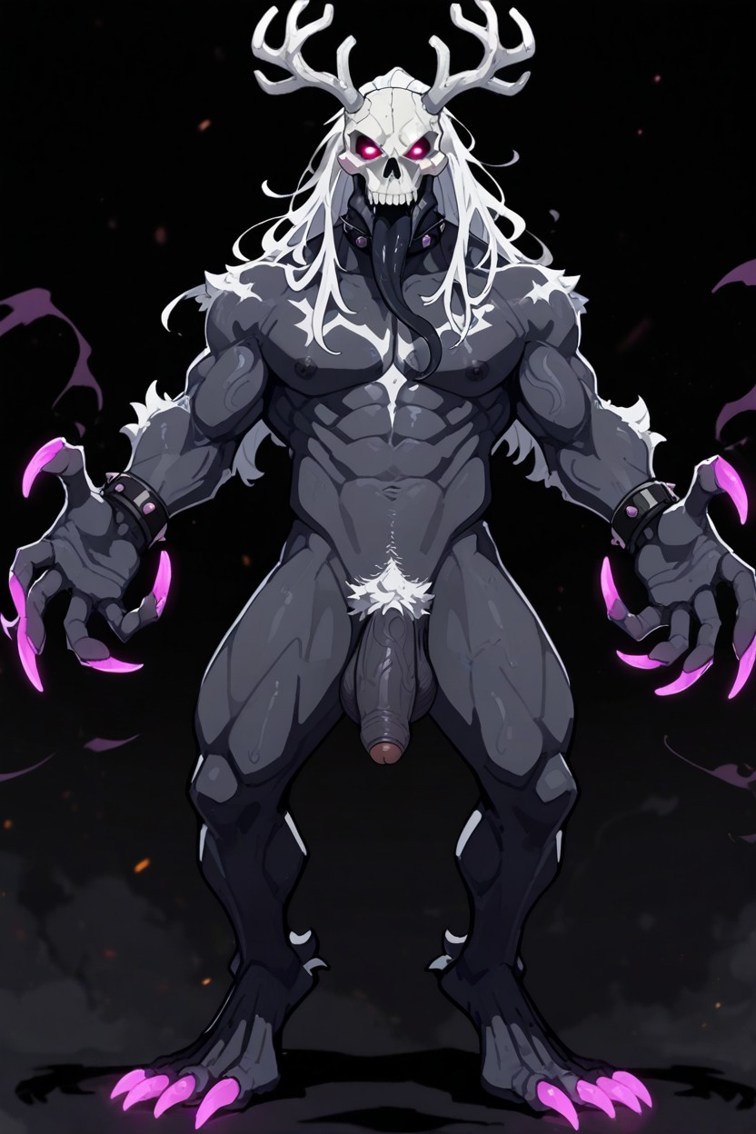 High Detailed, Long Claws, Flaccid Penis | Foreskin AI Gay Porn
