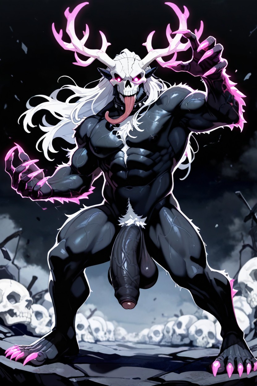 White Pubic Hair, Antlers, Black Tongue Porno gay IA