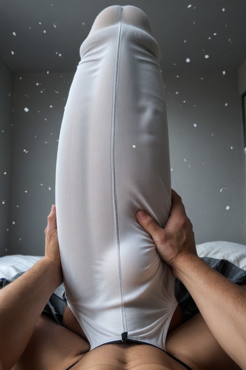 Laughing, Thick Dick, Huge Erect Hard Throbbing Bulge AI Gay Porn
