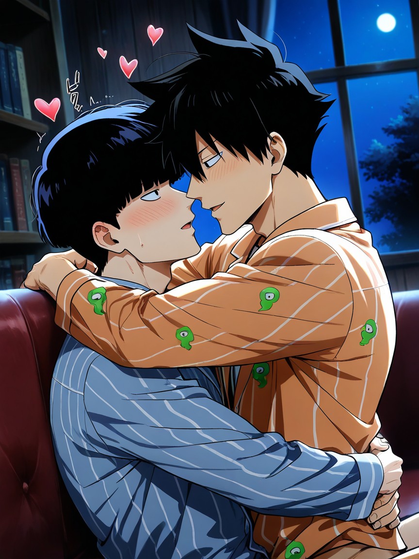 Clothed, Arms Around Waist, Overhead Dutch Angle AI Gay Porn