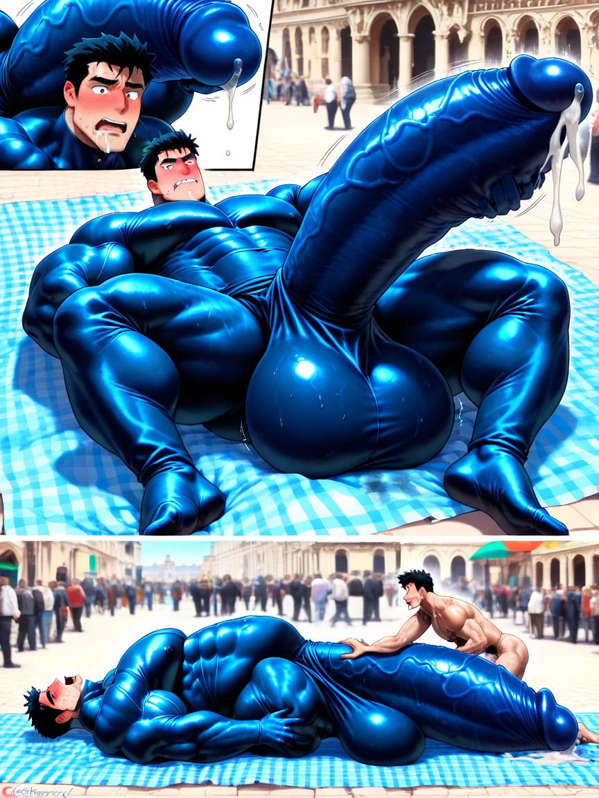 18+, Giant Erect Bulge, Penis Base Realistically Attached To Crotch Porno gay IA