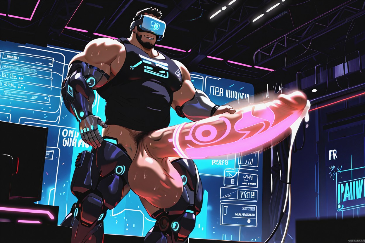 Exhibitionism, Standing, Rounded Ass AI Gay Porn