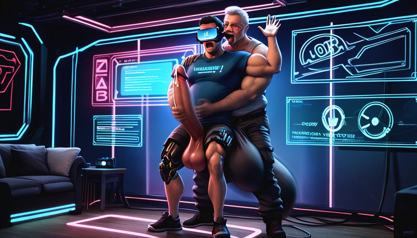 Hq, Vr Headset, Extremely Revealing Clothing AI Gay Porn