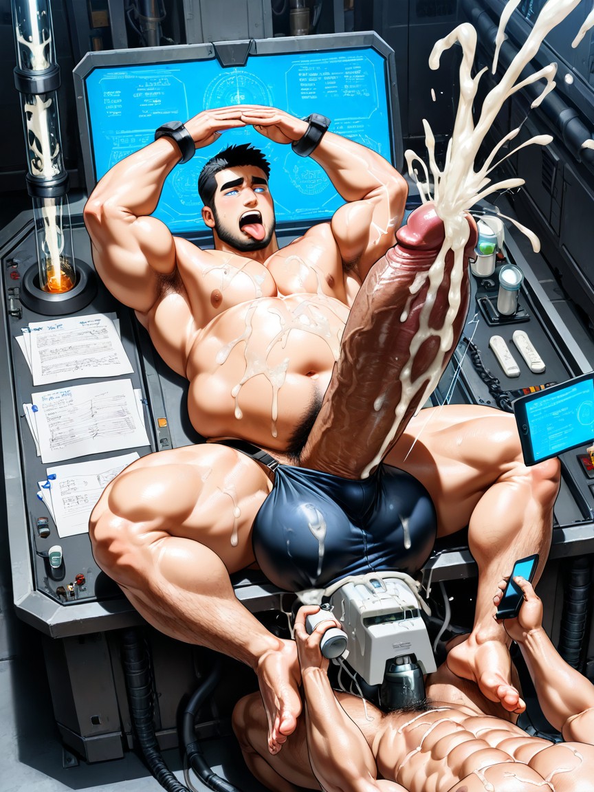Orgasm Face, Science, Handjob Porno IA Gay