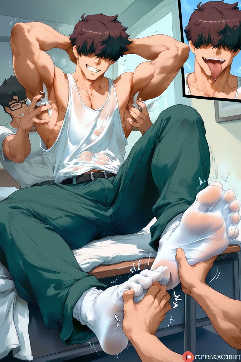 Foot Fetish, Masculine, Close Up AI Gay Porn